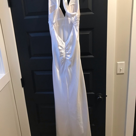 White Floor Length Dress - Picture 3 of 4